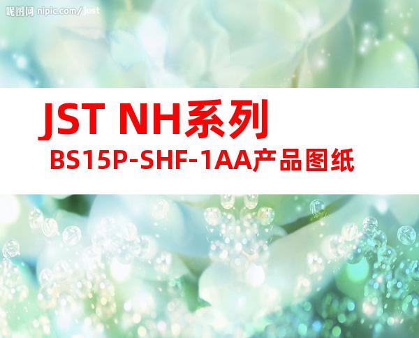 JST NH系列 BS15P-SHF-1AA产品图纸